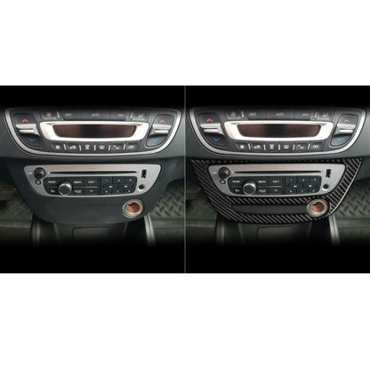 Carbon Fiber Car Air Conditioner Panel A Decorative Sticker for Renault Fluence 2009-2017 / Megane 2008-2016, Left and Right Driver(Black) - Car Interior Mouldings by buy2fix | Online Shopping UK | buy2fix