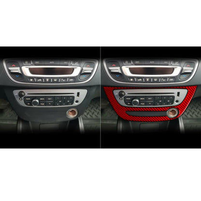 Carbon Fiber Car Air Conditioner Panel A Decorative Sticker for Renault Fluence 2009-2017 / Megane 2008-2016, Left and Right Driver(Red) - Car Interior Mouldings by buy2fix | Online Shopping UK | buy2fix