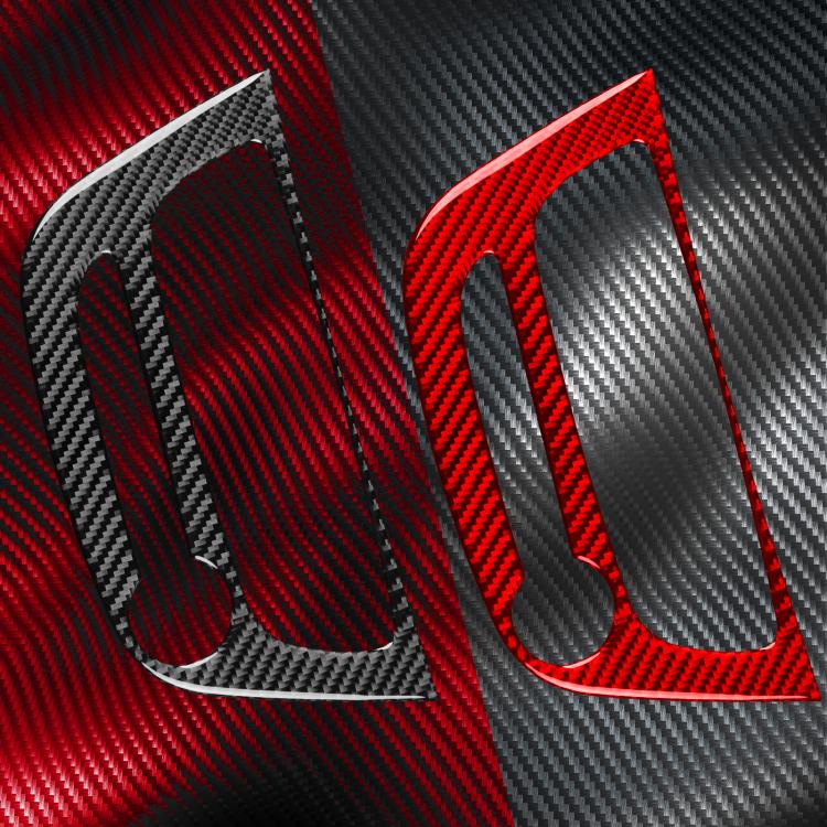 Carbon Fiber Car Air Conditioner Panel A Decorative Sticker for Renault Fluence 2009-2017 / Megane 2008-2016, Left and Right Driver(Red) - Car Interior Mouldings by buy2fix | Online Shopping UK | buy2fix