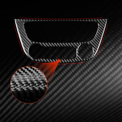Carbon Fiber Car Air Conditioner Panel B Decorative Sticker for Renault Fluence 2009-2017 / Megane 2008-2016, Left and Right Driver(Red) - Car Interior Mouldings by buy2fix | Online Shopping UK | buy2fix