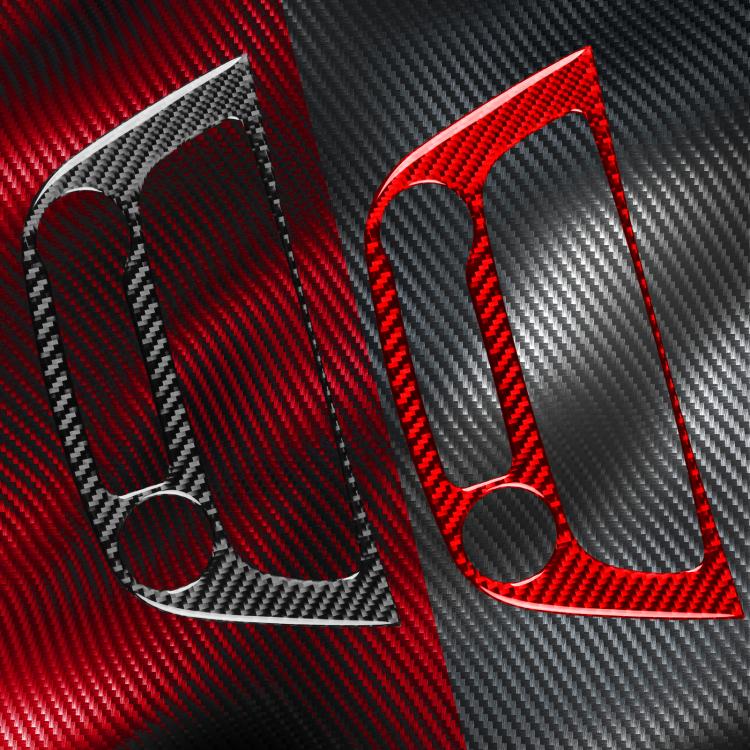 Carbon Fiber Car Air Conditioner Panel B Decorative Sticker for Renault Fluence 2009-2017 / Megane 2008-2016, Left and Right Driver(Red) - Car Interior Mouldings by buy2fix | Online Shopping UK | buy2fix