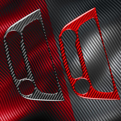 Carbon Fiber Car Air Conditioner Panel B Decorative Sticker for Renault Fluence 2009-2017 / Megane 2008-2016, Left and Right Driver(Red) - Car Interior Mouldings by buy2fix | Online Shopping UK | buy2fix