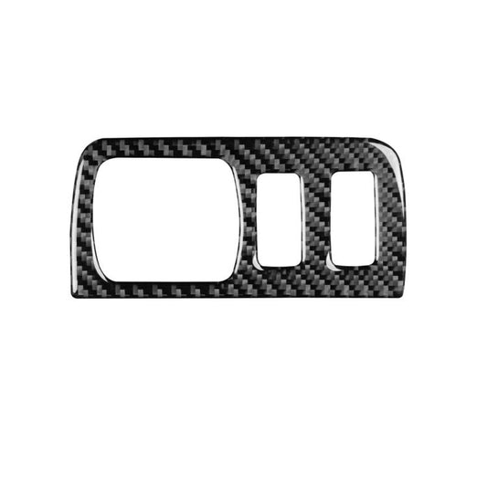Carbon Fiber Car Headlight Button Frame Decorative Sticker for Renault Fluence 2009-2017 / Megane 2008-2016, Left and Right Driver(Black) - Car Interior Mouldings by buy2fix | Online Shopping UK | buy2fix