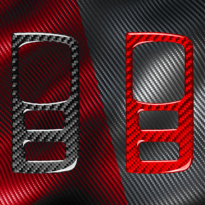 Carbon Fiber Car Headlight Button Frame Decorative Sticker for Renault Fluence 2009-2017 / Megane 2008-2016, Left and Right Driver(Red) - Car Interior Mouldings by buy2fix | Online Shopping UK | buy2fix