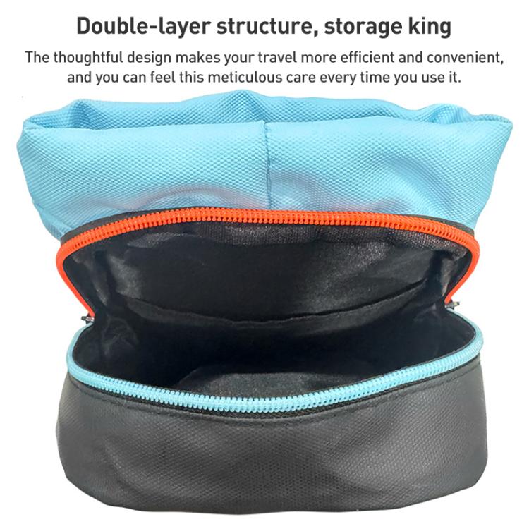 For Nintendo Switch 2 iPlay HBS-2838 Multi-function Portable Crossbody Storage Bag(Blue Orange) - Bags by iplay | Online Shopping UK | buy2fix