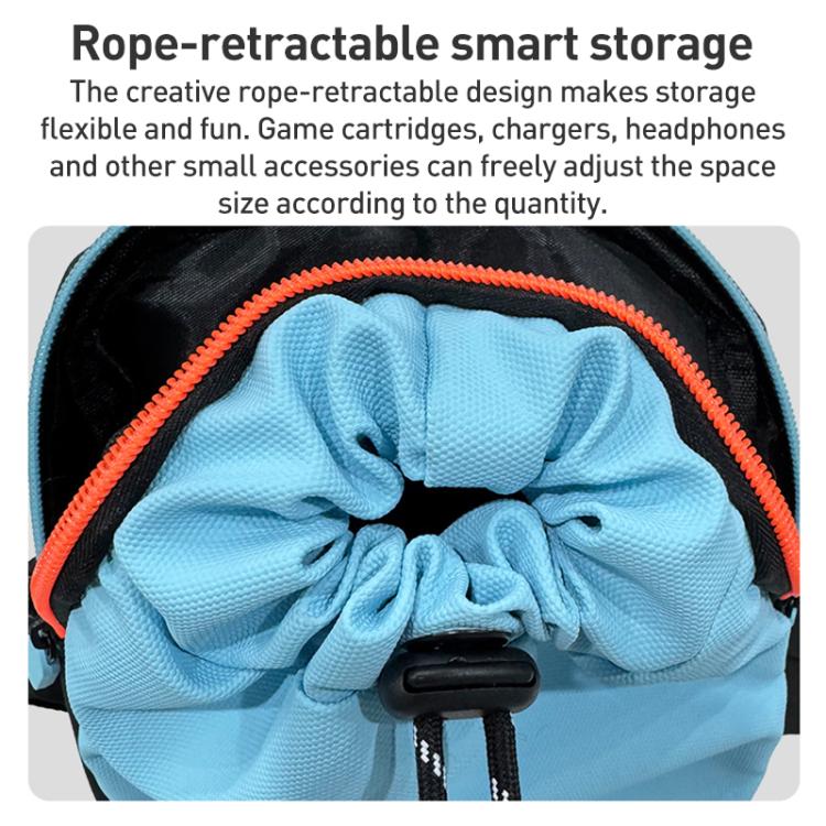 For Nintendo Switch 2 iPlay HBS-2838 Multi-function Portable Crossbody Storage Bag(Blue Orange) - Bags by iplay | Online Shopping UK | buy2fix