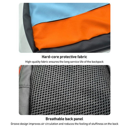 For Nintendo Switch 2 iPlay HBS-2844 Colorblock Crossbody Game Console Storage Bag(Orange Blue) - Bags by iplay | Online Shopping UK | buy2fix