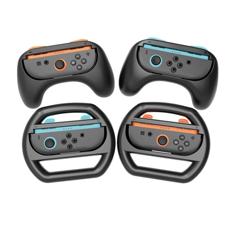 For Nintendo Switch 2 iPlay HBS-2870 4 in 1 Controller Grip Steering Wheel Combination - Gamepads by iplay | Online Shopping UK | buy2fix