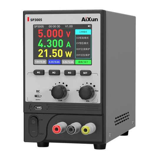 Aixun SP3005 Intelligent Interconnection CNC Programmable DC Power Supply, Plug:EU Plug