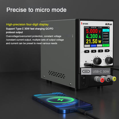 Aixun SP3005 Intelligent Interconnection CNC Programmable DC Power Supply, Plug:EU Plug - Power Supply by buy2fix | Online Shopping UK | buy2fix