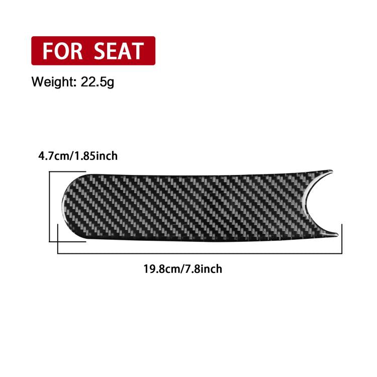 Carbon Fiber Car Handbrake Panel Decorative Sticker for SEAT Leon 2005-2012, Left and Right Driver(Black) - Car Interior Mouldings by buy2fix | Online Shopping UK | buy2fix