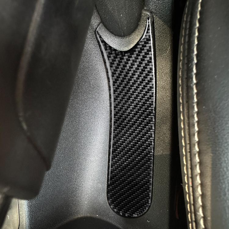 Carbon Fiber Car Handbrake Panel Decorative Sticker for SEAT Leon 2005-2012, Left and Right Driver(Black) - Car Interior Mouldings by buy2fix | Online Shopping UK | buy2fix