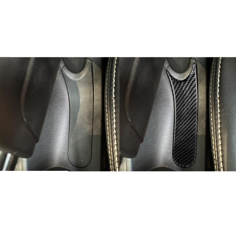 Carbon Fiber Car Handbrake Panel Decorative Sticker for SEAT Leon 2005-2012, Left and Right Driver(Black) - Car Interior Mouldings by buy2fix | Online Shopping UK | buy2fix