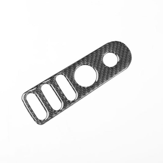 Carbon Fiber Car Rear Mirror Adjustment Switch Frame Decorative Sticker for SEAT Leon 2005-2012, Left and Right Driver(Black) - Car Interior Mouldings by buy2fix | Online Shopping UK | buy2fix