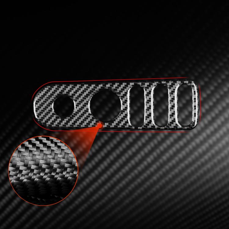 Carbon Fiber Car Rear Mirror Adjustment Switch Frame Decorative Sticker for SEAT Leon 2005-2012, Left and Right Driver(Red) - Car Interior Mouldings by buy2fix | Online Shopping UK | buy2fix