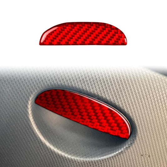 Carbon Fiber Car Passenger Seat Storage Box Handle Decorative Sticker for SEAT Leon 2005-2012, Left and Right Driver(Red) - Car Interior Mouldings by buy2fix | Online Shopping UK | buy2fix
