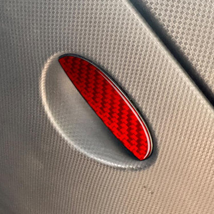 Carbon Fiber Car Passenger Seat Storage Box Handle Decorative Sticker for SEAT Leon 2005-2012, Left and Right Driver(Red) - Car Interior Mouldings by buy2fix | Online Shopping UK | buy2fix