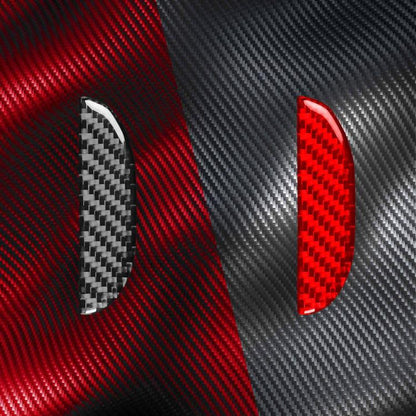 Carbon Fiber Car Passenger Seat Storage Box Handle Decorative Sticker for SEAT Leon 2005-2012, Left and Right Driver(Black) - Car Interior Mouldings by buy2fix | Online Shopping UK | buy2fix