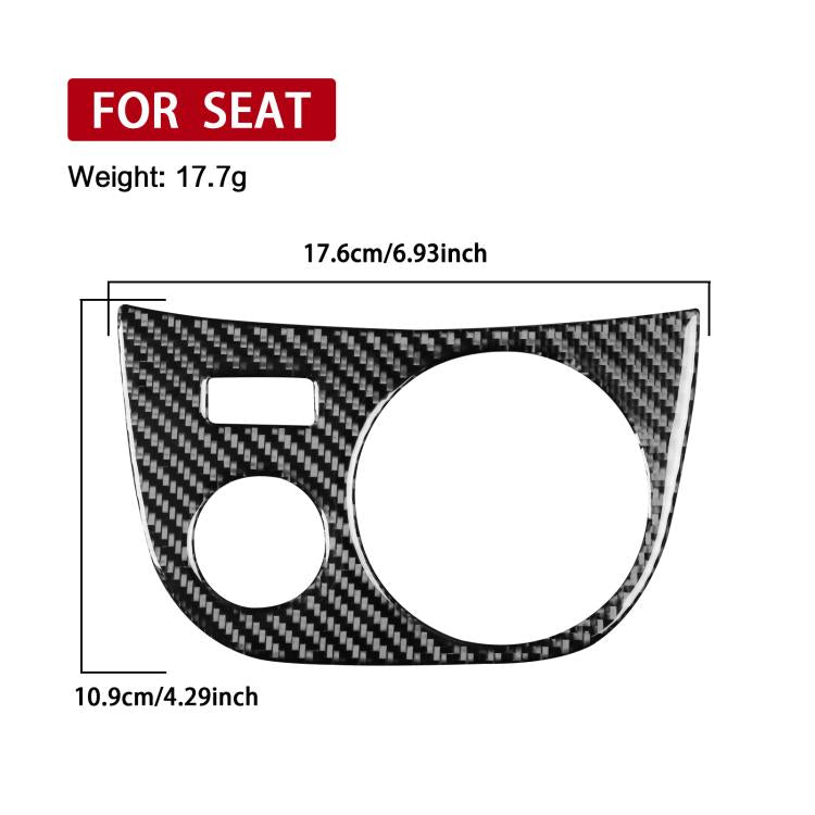 Carbon Fiber Car Water Cup Panel Decorative Sticker for SEAT Leon 2005-2012, Left Driver(Black) - Car Interior Mouldings by buy2fix | Online Shopping UK | buy2fix