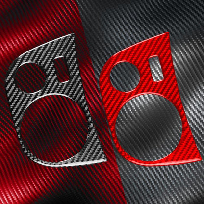 Carbon Fiber Car Water Cup Panel Decorative Sticker for SEAT Leon 2005-2012, Left Driver(Red) - Car Interior Mouldings by buy2fix | Online Shopping UK | buy2fix