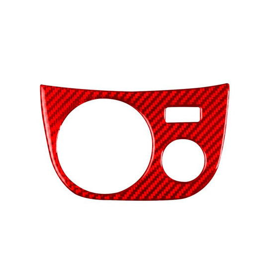 Carbon Fiber Car Water Cup Panel Decorative Sticker for SEAT Leon 2005-2012, Right Driver(Red) - Car Interior Mouldings by buy2fix | Online Shopping UK | buy2fix