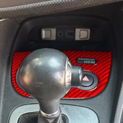 Carbon Fiber Car Water Cup Panel Decorative Sticker for SEAT Leon 2005-2012, Right Driver(Red) - Car Interior Mouldings by buy2fix | Online Shopping UK | buy2fix