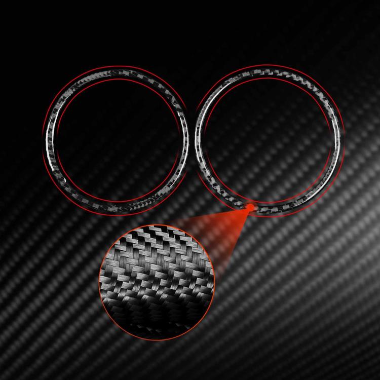 2pcs/Set Carbon Fiber Car AC Two Sides Air Outlet Decorative Sticker for SEAT Leon 2005-2012, Left and Right Driver(Red) - Car Interior Mouldings by buy2fix | Online Shopping UK | buy2fix