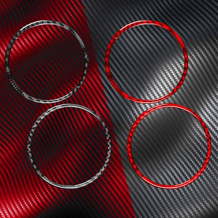 2pcs/Set Carbon Fiber Car AC Two Sides Air Outlet Decorative Sticker for SEAT Leon 2005-2012, Left and Right Driver(Black) - Car Interior Mouldings by buy2fix | Online Shopping UK | buy2fix