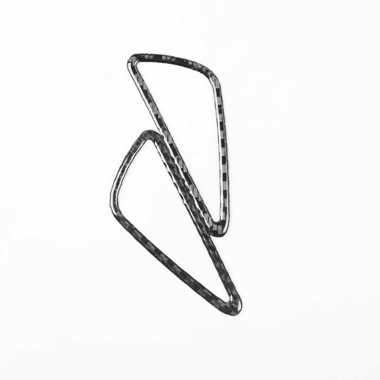 2pcs/Set Carbon Fiber Car Instrument Panel Air Outlet Decorative Sticker for SEAT Leon 2005-2012, Left and Right Driver(Black) - Car Interior Mouldings by buy2fix | Online Shopping UK | buy2fix