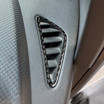 2pcs/Set Carbon Fiber Car Instrument Panel Air Outlet Decorative Sticker for SEAT Leon 2005-2012, Left and Right Driver(Black) - Car Interior Mouldings by buy2fix | Online Shopping UK | buy2fix