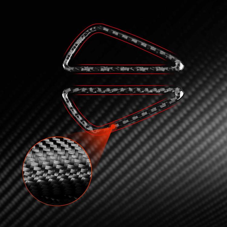 2pcs/Set Carbon Fiber Car Instrument Panel Air Outlet Decorative Sticker for SEAT Leon 2005-2012, Left and Right Driver(Red) - Car Interior Mouldings by buy2fix | Online Shopping UK | buy2fix
