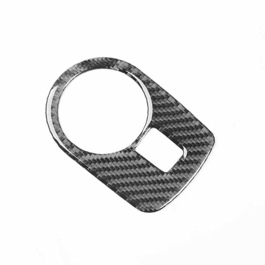 Carbon Fiber Car Headlight Switch Panel Decorative Sticker for SEAT Leon 2005-2012, Left Driver(Black) - Car Interior Mouldings by buy2fix | Online Shopping UK | buy2fix