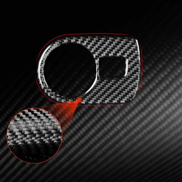 Carbon Fiber Car Headlight Switch Panel Decorative Sticker for SEAT Leon 2005-2012, Left Driver(Black) - Car Interior Mouldings by buy2fix | Online Shopping UK | buy2fix