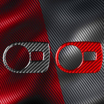 Carbon Fiber Car Headlight Switch Panel Decorative Sticker for SEAT Leon 2005-2012, Left Driver(Black) - Car Interior Mouldings by buy2fix | Online Shopping UK | buy2fix