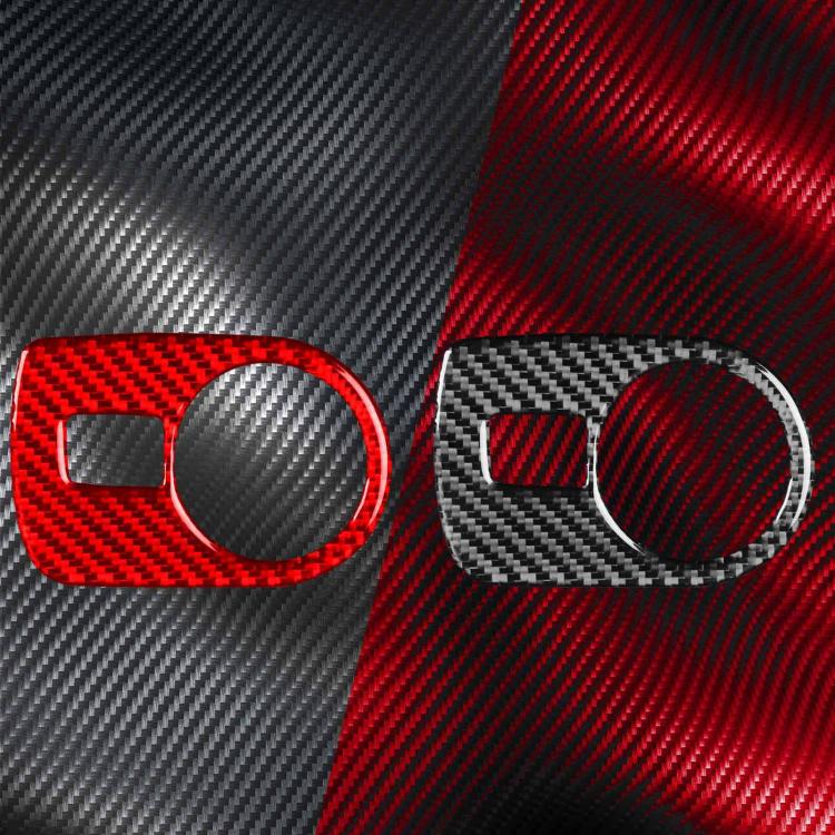 Carbon Fiber Car Headlight Switch Panel Decorative Sticker for SEAT Leon 2005-2012, Right Driver(Red) - Car Interior Mouldings by buy2fix | Online Shopping UK | buy2fix