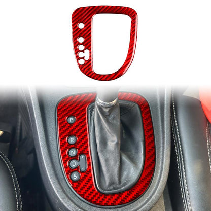 Carbon Fiber Car Gear Position Panel Decorative Sticker for SEAT Leon 2005-2012, Left Driver(Red) - Car Interior Mouldings by buy2fix | Online Shopping UK | buy2fix