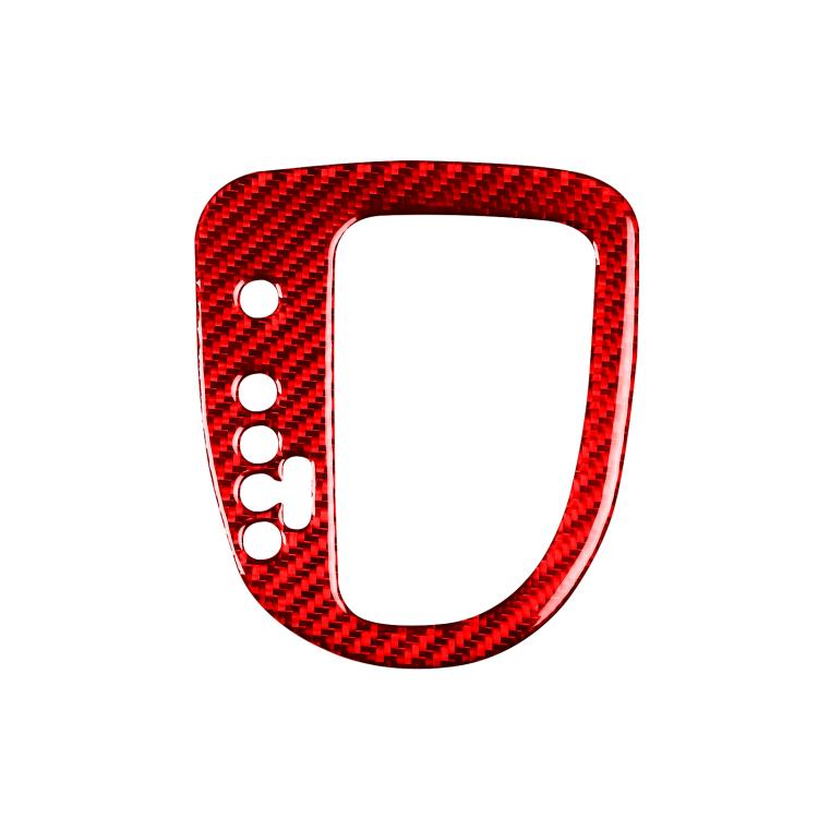 Carbon Fiber Car Gear Position Panel Decorative Sticker for SEAT Leon 2005-2012, Left Driver(Red) - Car Interior Mouldings by buy2fix | Online Shopping UK | buy2fix