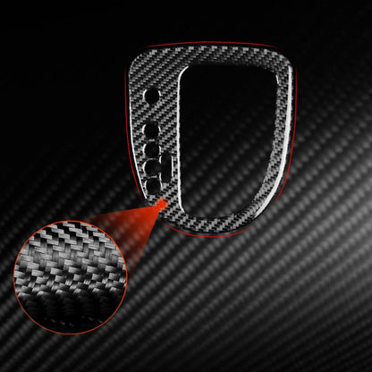 Carbon Fiber Car Gear Position Panel Decorative Sticker for SEAT Leon 2005-2012, Left Driver(Red) - Car Interior Mouldings by buy2fix | Online Shopping UK | buy2fix
