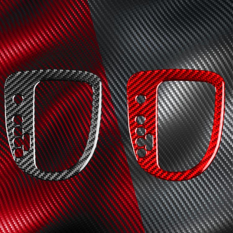 Carbon Fiber Car Gear Position Panel Decorative Sticker for SEAT Leon 2005-2012, Left Driver(Red) - Car Interior Mouldings by buy2fix | Online Shopping UK | buy2fix