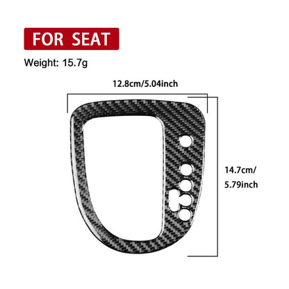 Carbon Fiber Car Gear Position Panel Decorative Sticker for SEAT Leon 2005-2012, Right Driver(Black) - Car Interior Mouldings by buy2fix | Online Shopping UK | buy2fix
