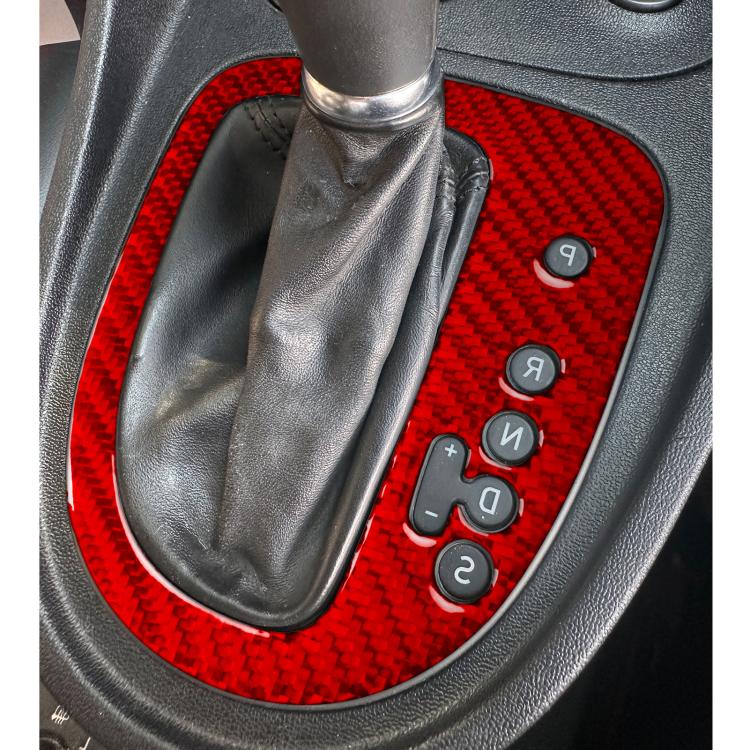 Carbon Fiber Car Gear Position Panel Decorative Sticker for SEAT Leon 2005-2012, Right Driver(Red) - Car Interior Mouldings by buy2fix | Online Shopping UK | buy2fix