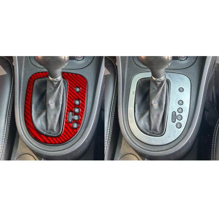 Carbon Fiber Car Gear Position Panel Decorative Sticker for SEAT Leon 2005-2012, Right Driver(Red) - Car Interior Mouldings by buy2fix | Online Shopping UK | buy2fix