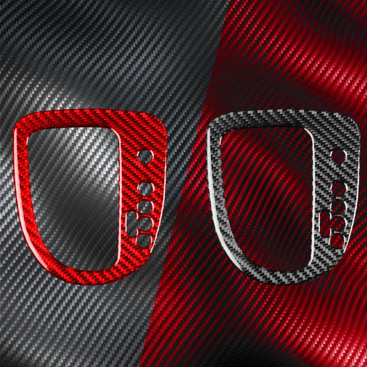 Carbon Fiber Car Gear Position Panel Decorative Sticker for SEAT Leon 2005-2012, Right Driver(Red) - Car Interior Mouldings by buy2fix | Online Shopping UK | buy2fix