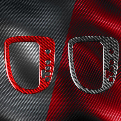 Carbon Fiber Car Gear Position Panel Decorative Sticker for SEAT Leon 2005-2012, Right Driver(Red) - Car Interior Mouldings by buy2fix | Online Shopping UK | buy2fix