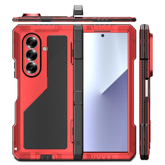 For Samsung Galaxy Z Fold7 5G RedPepper Waterproof Drop-proof Dustproof Metal Phone Case(Red)