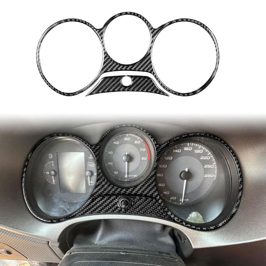 2pcs/Set Carbon Fiber Car Speedometer Surrounded Panel Decorative Sticker for SEAT Leon 2005-2012, Left and Right Driver(Black) - Car Interior Mouldings by buy2fix | Online Shopping UK | buy2fix