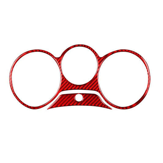 2pcs/Set Carbon Fiber Car Speedometer Surrounded Panel Decorative Sticker for SEAT Leon 2005-2012, Left and Right Driver(Red) - Car Interior Mouldings by buy2fix | Online Shopping UK | buy2fix