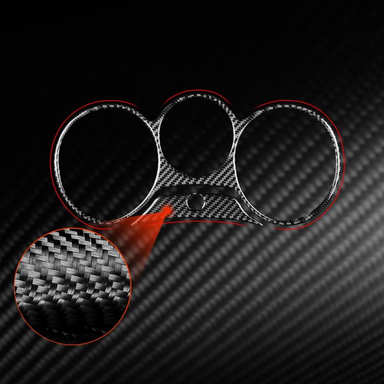 2pcs/Set Carbon Fiber Car Speedometer Surrounded Panel Decorative Sticker for SEAT Leon 2005-2012, Left and Right Driver(Black) - Car Interior Mouldings by buy2fix | Online Shopping UK | buy2fix