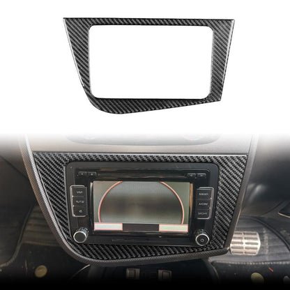 Carbon Fiber Car Center Console Panel Decorative Sticker for SEAT Leon 2005-2012, Right Driver(Black) - Car Interior Mouldings by buy2fix | Online Shopping UK | buy2fix