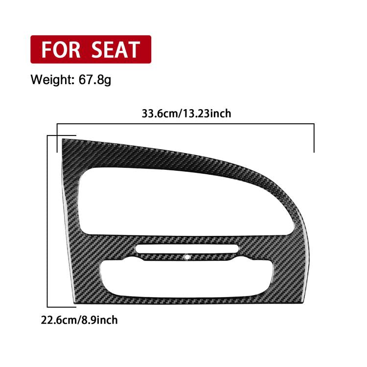 Carbon Fiber Car Center Console Air Conditioner Panel Decorative Sticker for SEAT Leon 2005-2012, Left Driver(Black) - Car Interior Mouldings by buy2fix | Online Shopping UK | buy2fix